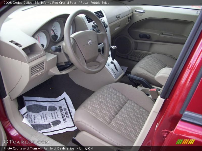 Inferno Red Crystal Pearl / Pastel Pebble Beige 2008 Dodge Caliber SE