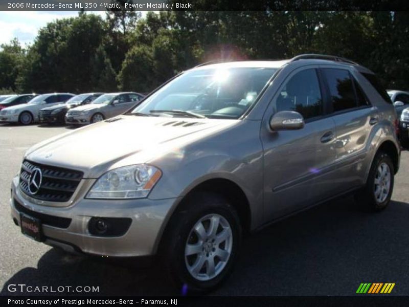 Pewter Metallic / Black 2006 Mercedes-Benz ML 350 4Matic