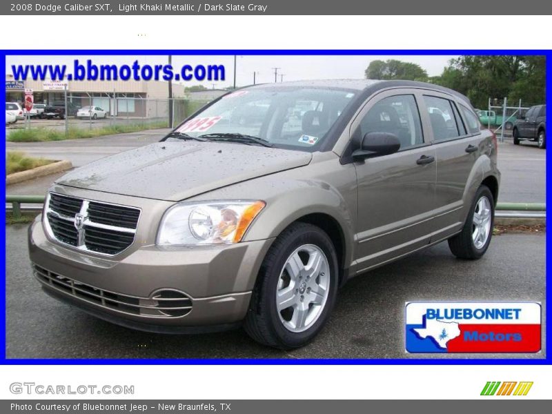 Light Khaki Metallic / Dark Slate Gray 2008 Dodge Caliber SXT