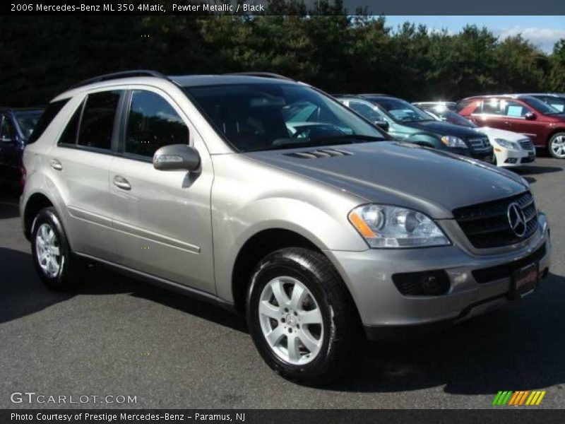 Pewter Metallic / Black 2006 Mercedes-Benz ML 350 4Matic