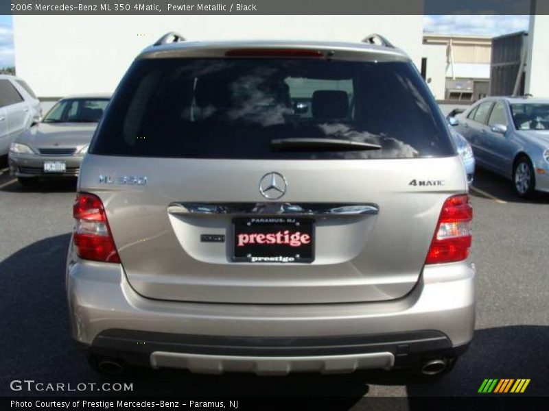 Pewter Metallic / Black 2006 Mercedes-Benz ML 350 4Matic