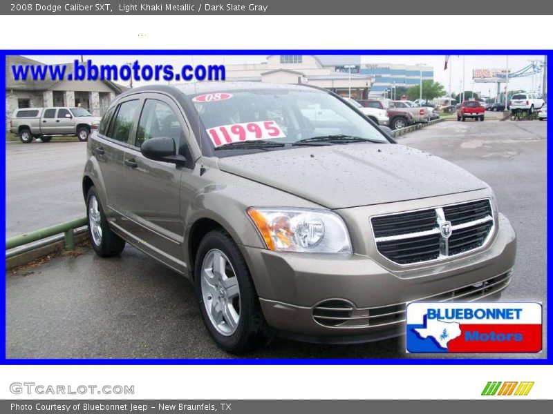 Light Khaki Metallic / Dark Slate Gray 2008 Dodge Caliber SXT