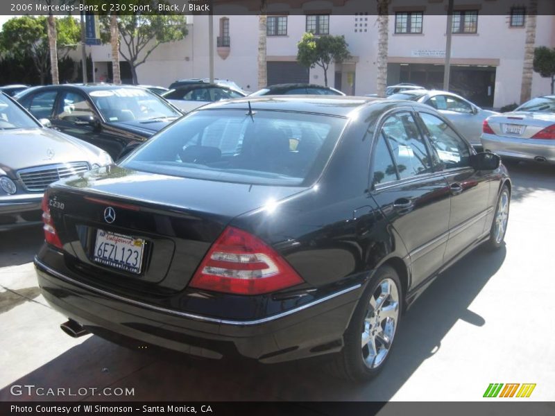Black / Black 2006 Mercedes-Benz C 230 Sport