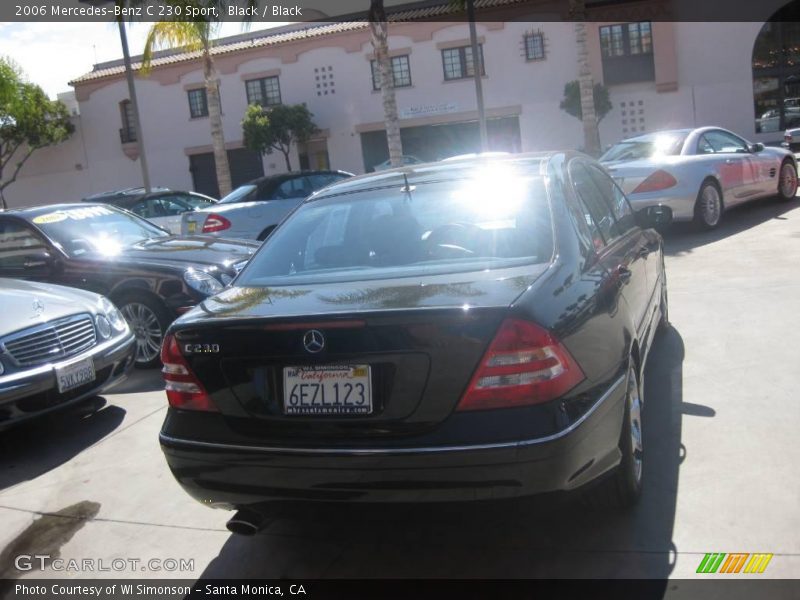 Black / Black 2006 Mercedes-Benz C 230 Sport