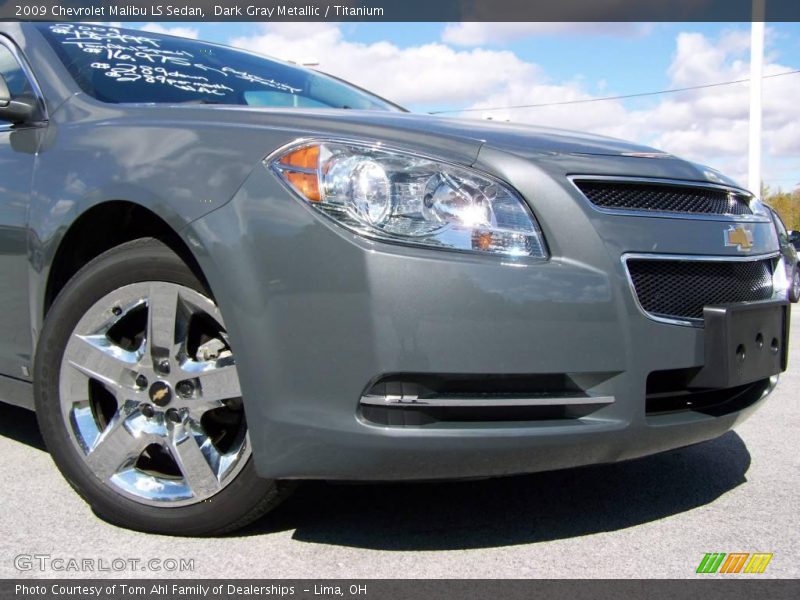 Dark Gray Metallic / Titanium 2009 Chevrolet Malibu LS Sedan