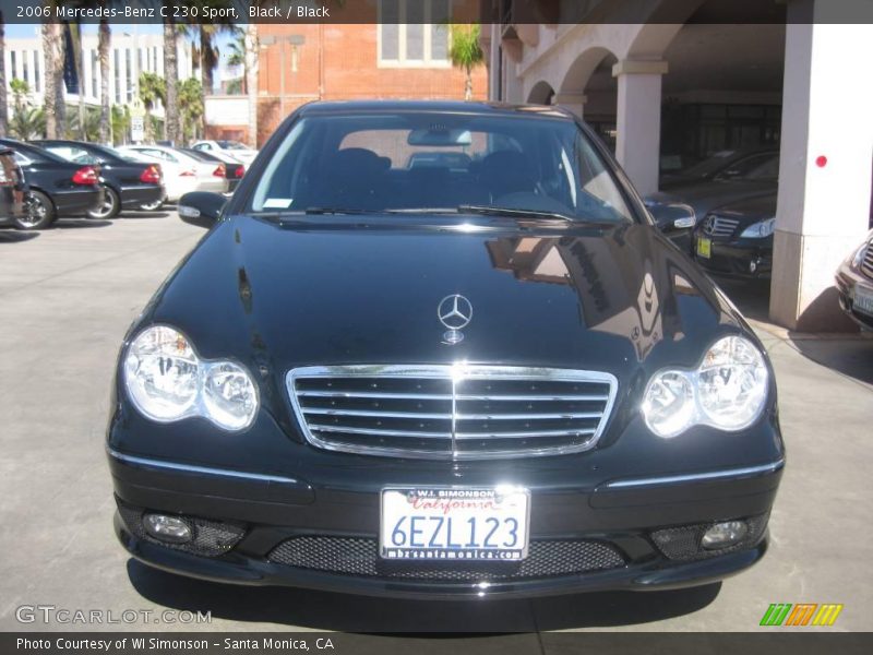 Black / Black 2006 Mercedes-Benz C 230 Sport