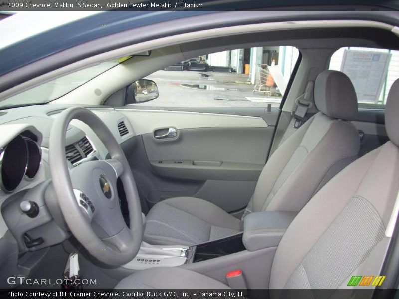 Golden Pewter Metallic / Titanium 2009 Chevrolet Malibu LS Sedan