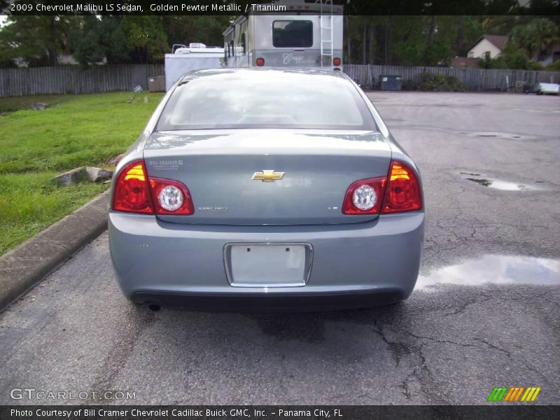 Golden Pewter Metallic / Titanium 2009 Chevrolet Malibu LS Sedan