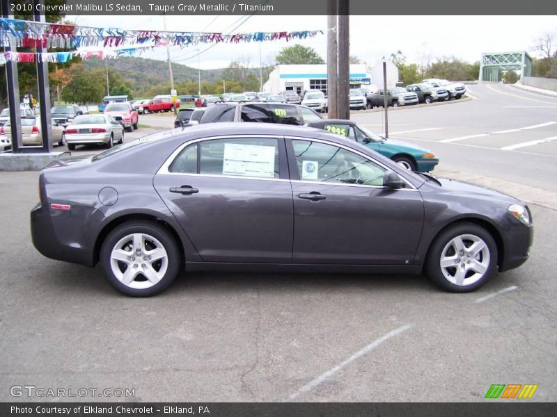 Taupe Gray Metallic / Titanium 2010 Chevrolet Malibu LS Sedan