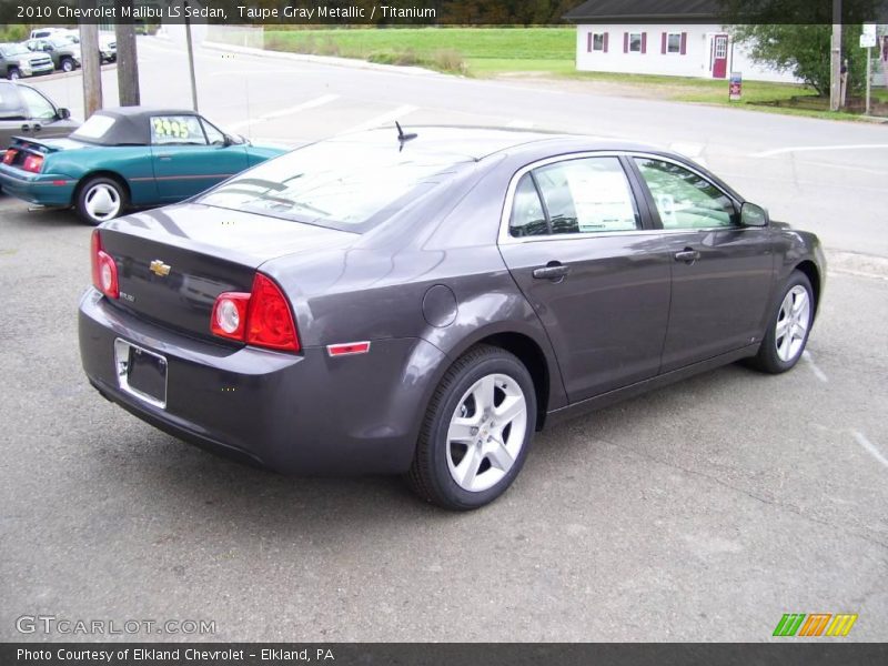 Taupe Gray Metallic / Titanium 2010 Chevrolet Malibu LS Sedan