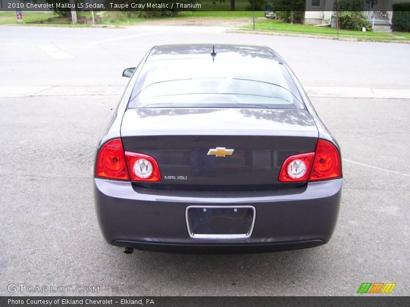 Taupe Gray Metallic / Titanium 2010 Chevrolet Malibu LS Sedan