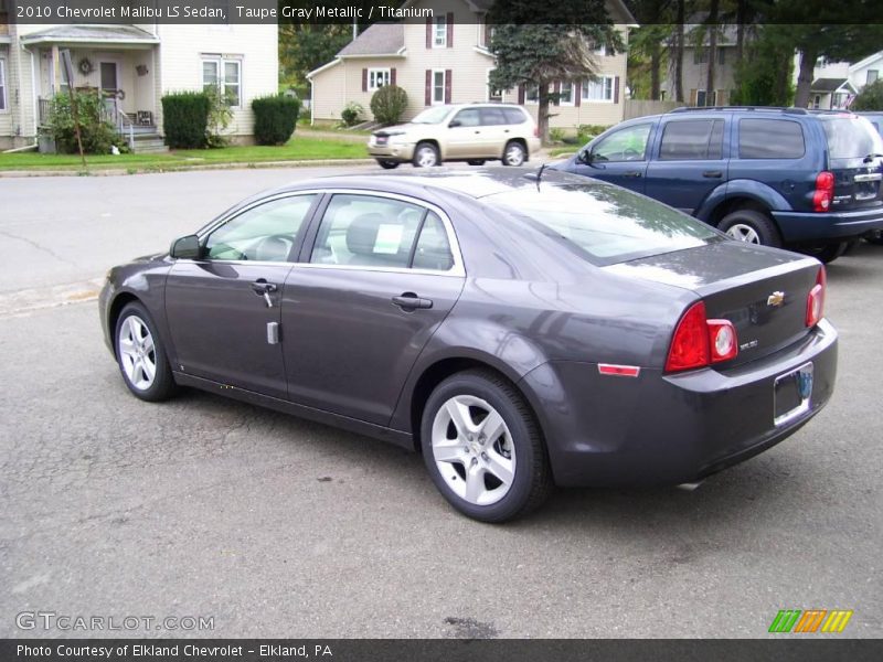 Taupe Gray Metallic / Titanium 2010 Chevrolet Malibu LS Sedan