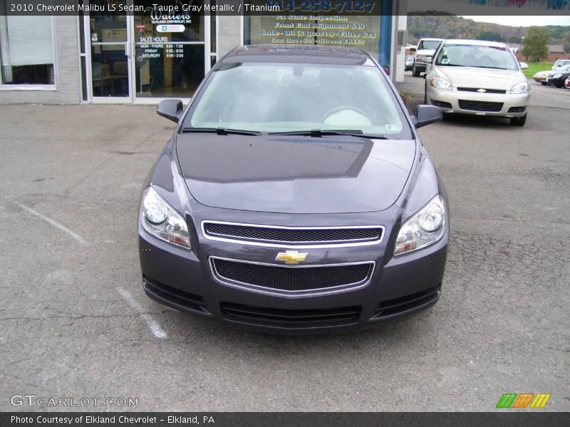 Taupe Gray Metallic / Titanium 2010 Chevrolet Malibu LS Sedan