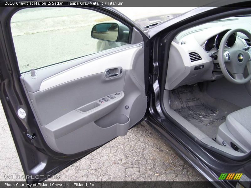 Taupe Gray Metallic / Titanium 2010 Chevrolet Malibu LS Sedan