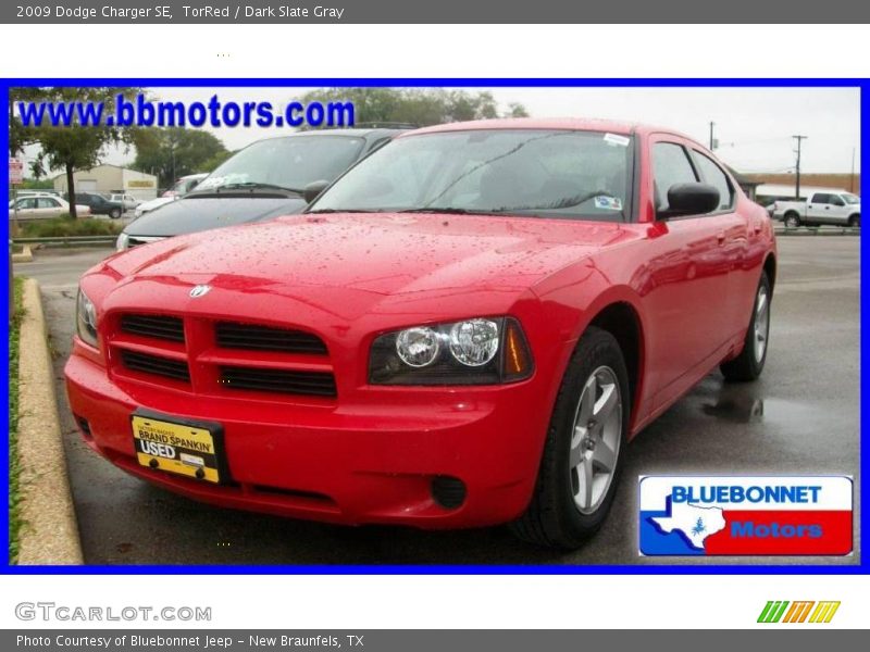 TorRed / Dark Slate Gray 2009 Dodge Charger SE