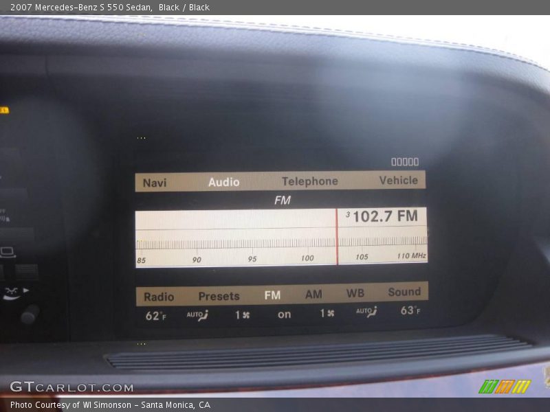 Black / Black 2007 Mercedes-Benz S 550 Sedan