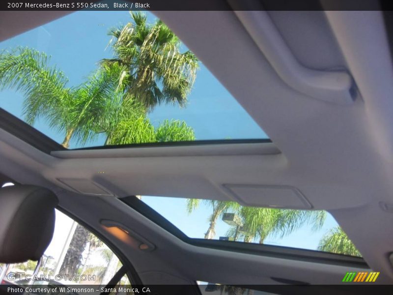 Black / Black 2007 Mercedes-Benz S 550 Sedan