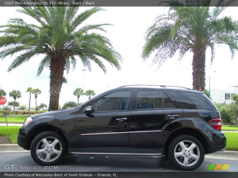 Black / Black 2007 Mercedes-Benz ML 350 4Matic