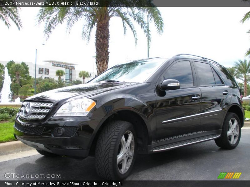 Black / Black 2007 Mercedes-Benz ML 350 4Matic