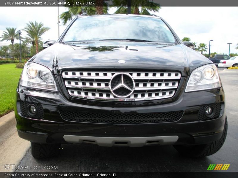 Black / Black 2007 Mercedes-Benz ML 350 4Matic