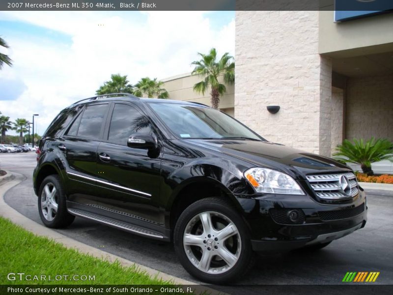 Black / Black 2007 Mercedes-Benz ML 350 4Matic