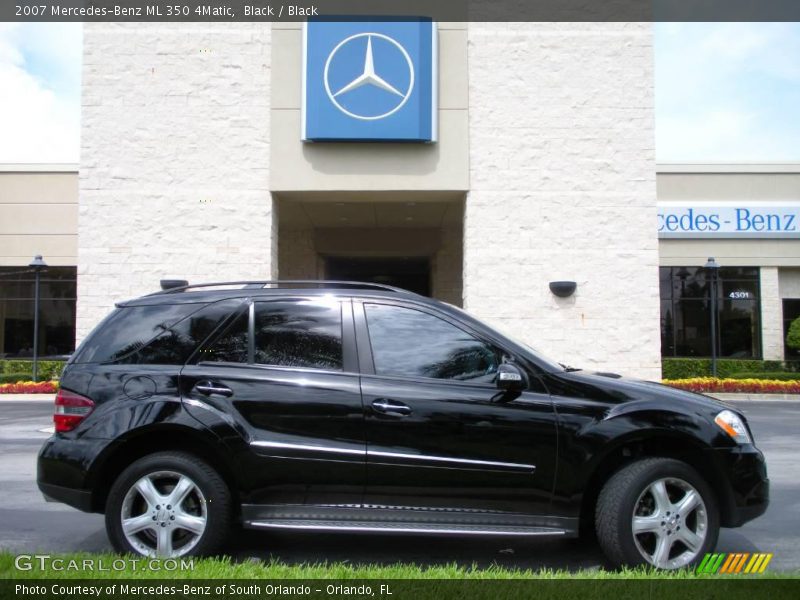 Black / Black 2007 Mercedes-Benz ML 350 4Matic
