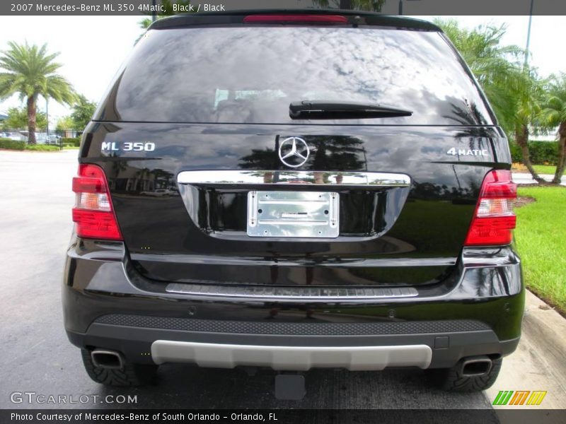 Black / Black 2007 Mercedes-Benz ML 350 4Matic