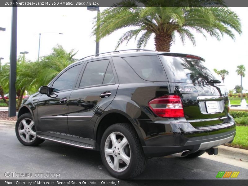 Black / Black 2007 Mercedes-Benz ML 350 4Matic