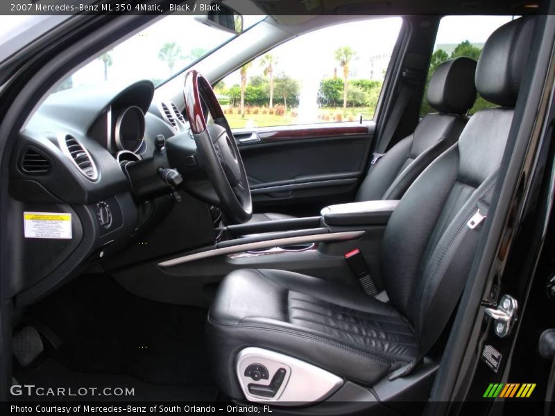 Black / Black 2007 Mercedes-Benz ML 350 4Matic