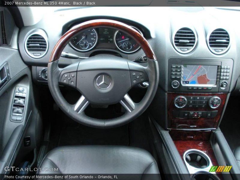 Black / Black 2007 Mercedes-Benz ML 350 4Matic