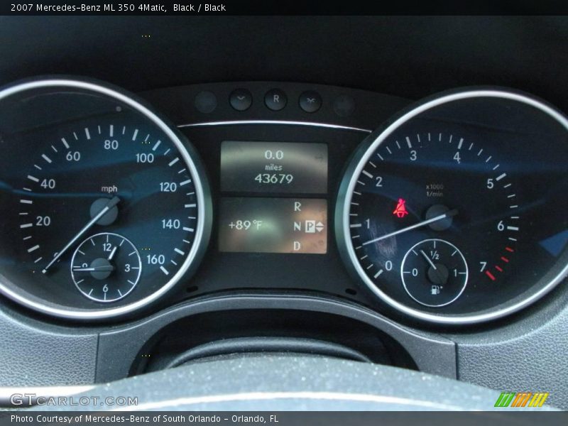 Black / Black 2007 Mercedes-Benz ML 350 4Matic