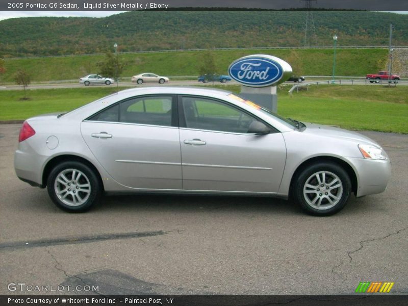 Liquid Silver Metallic / Ebony 2005 Pontiac G6 Sedan