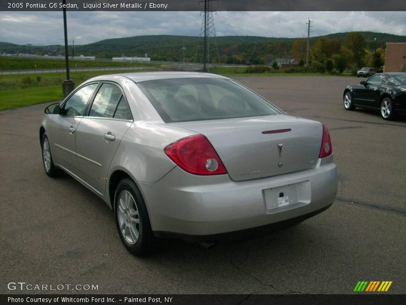 Liquid Silver Metallic / Ebony 2005 Pontiac G6 Sedan