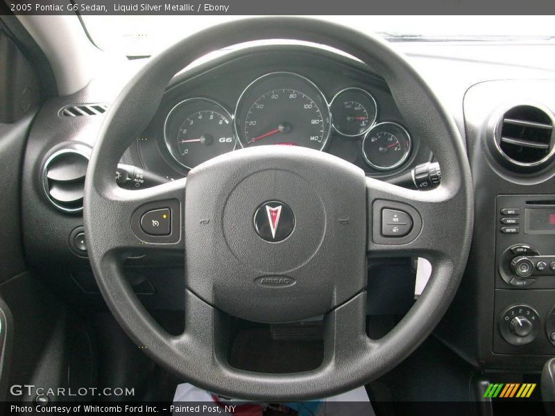 Liquid Silver Metallic / Ebony 2005 Pontiac G6 Sedan