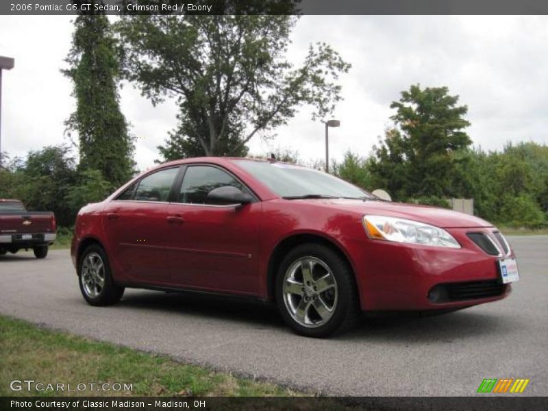 Crimson Red / Ebony 2006 Pontiac G6 GT Sedan