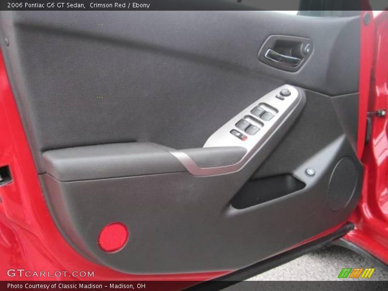 Crimson Red / Ebony 2006 Pontiac G6 GT Sedan