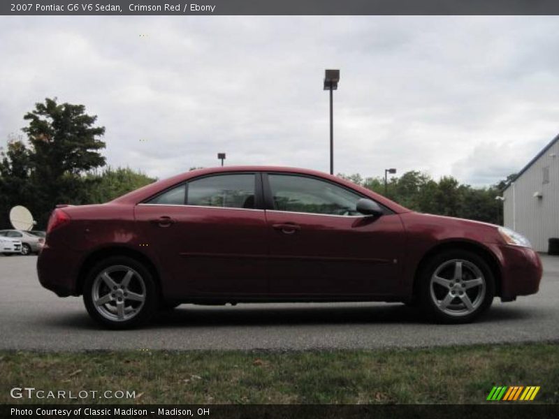 Crimson Red / Ebony 2007 Pontiac G6 V6 Sedan