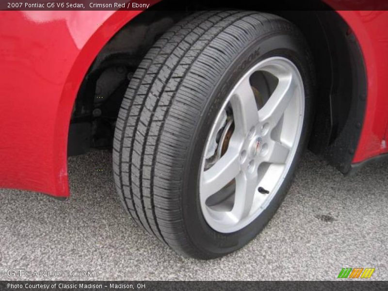 Crimson Red / Ebony 2007 Pontiac G6 V6 Sedan