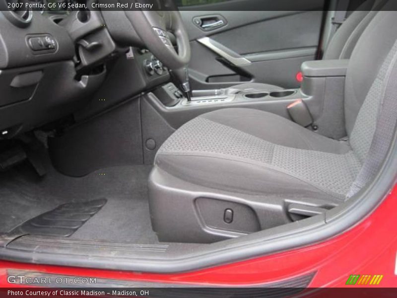 Crimson Red / Ebony 2007 Pontiac G6 V6 Sedan