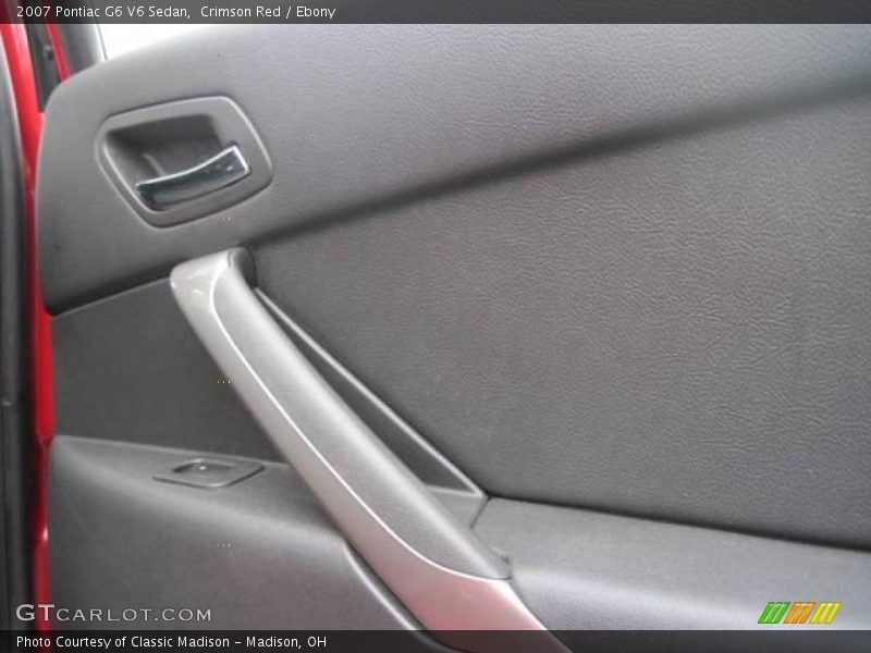 Crimson Red / Ebony 2007 Pontiac G6 V6 Sedan