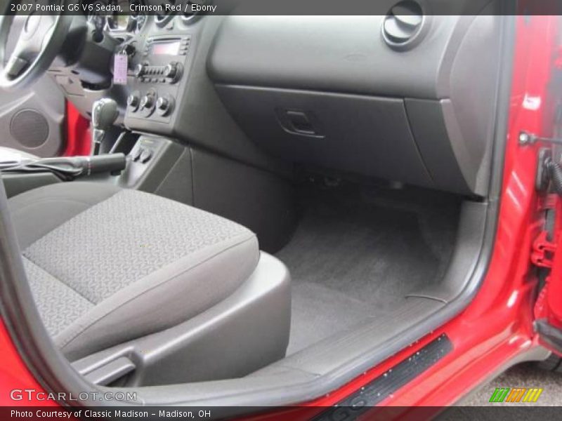 Crimson Red / Ebony 2007 Pontiac G6 V6 Sedan