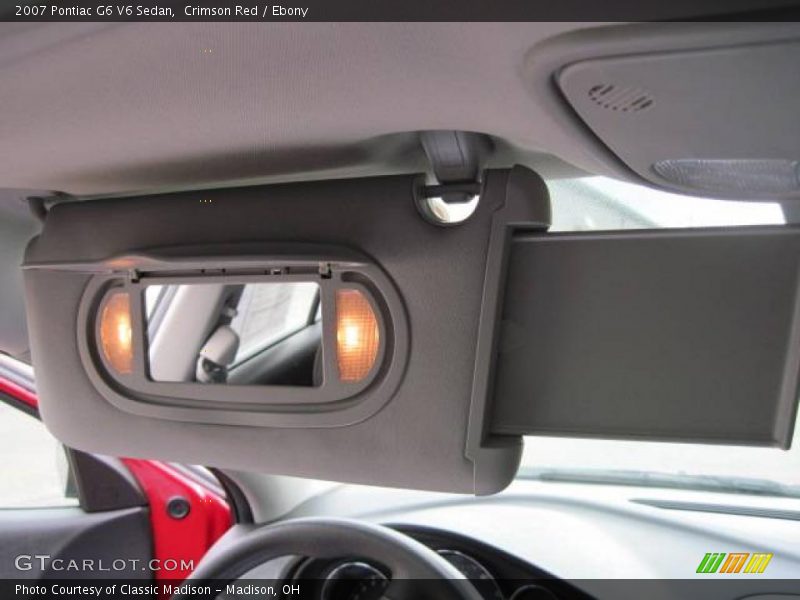 Crimson Red / Ebony 2007 Pontiac G6 V6 Sedan