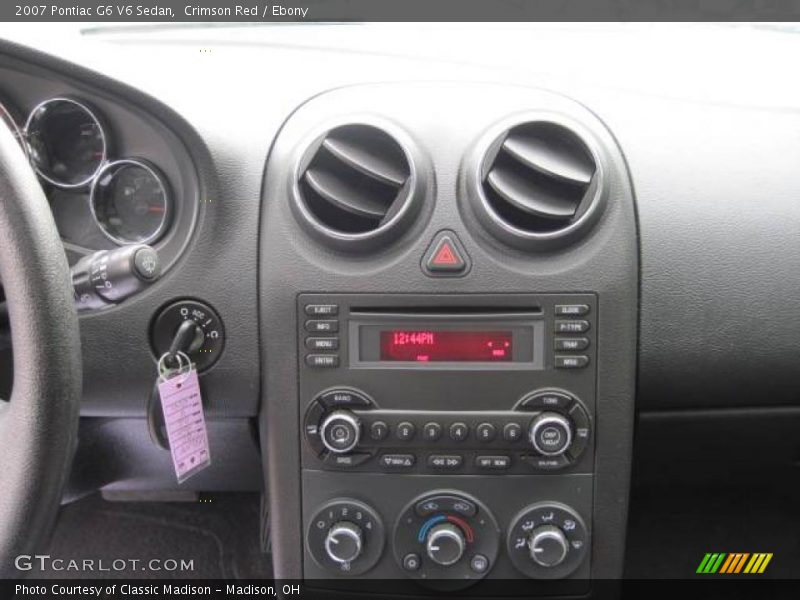Crimson Red / Ebony 2007 Pontiac G6 V6 Sedan
