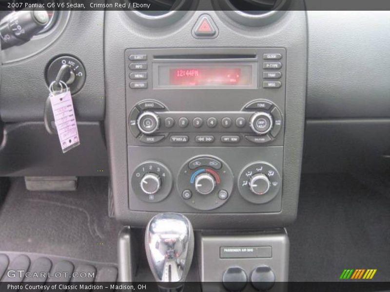 Crimson Red / Ebony 2007 Pontiac G6 V6 Sedan