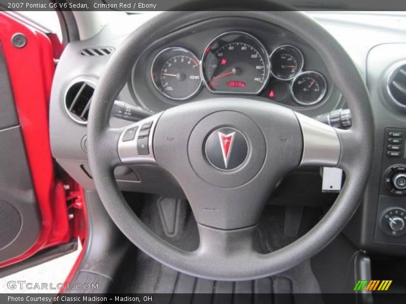 Crimson Red / Ebony 2007 Pontiac G6 V6 Sedan