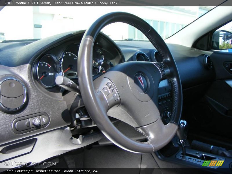 Dark Steel Gray Metallic / Ebony Black 2008 Pontiac G6 GT Sedan