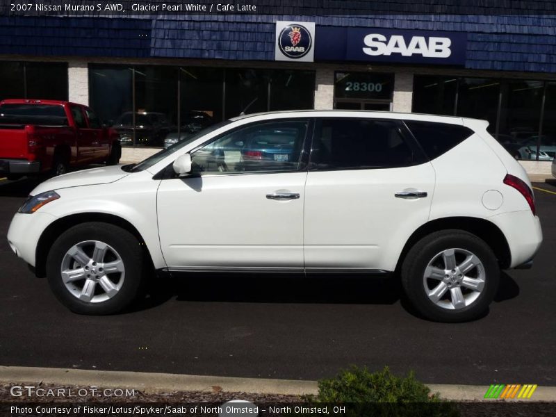 Glacier Pearl White / Cafe Latte 2007 Nissan Murano S AWD