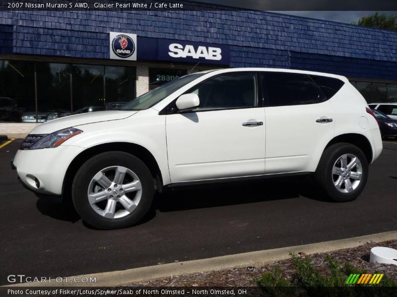 Glacier Pearl White / Cafe Latte 2007 Nissan Murano S AWD