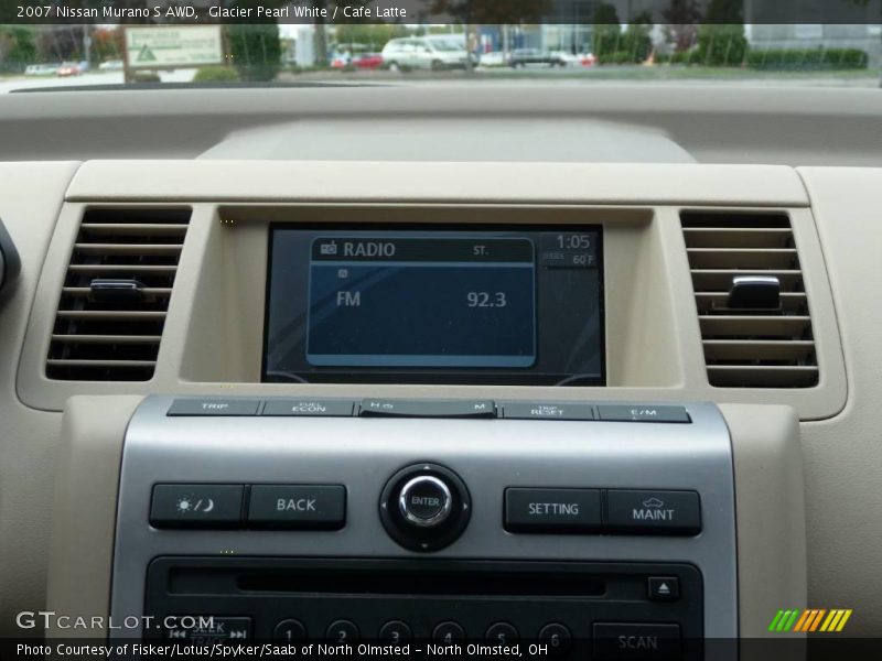 Glacier Pearl White / Cafe Latte 2007 Nissan Murano S AWD