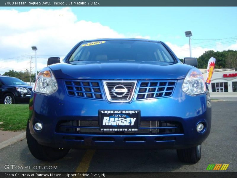 Indigo Blue Metallic / Black 2008 Nissan Rogue S AWD